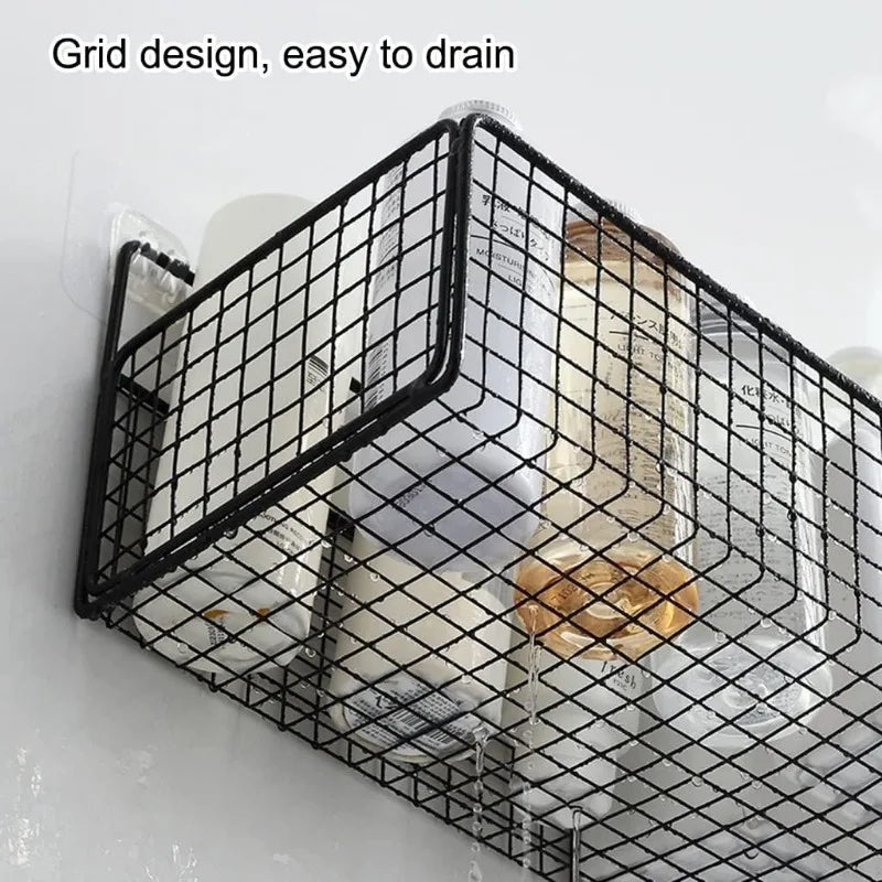 Kitchen Wall Mount Storage Rack Non Perforated Wall Mounted Storage Rack Wall Shelf Spice - Storage Shelf - view 5