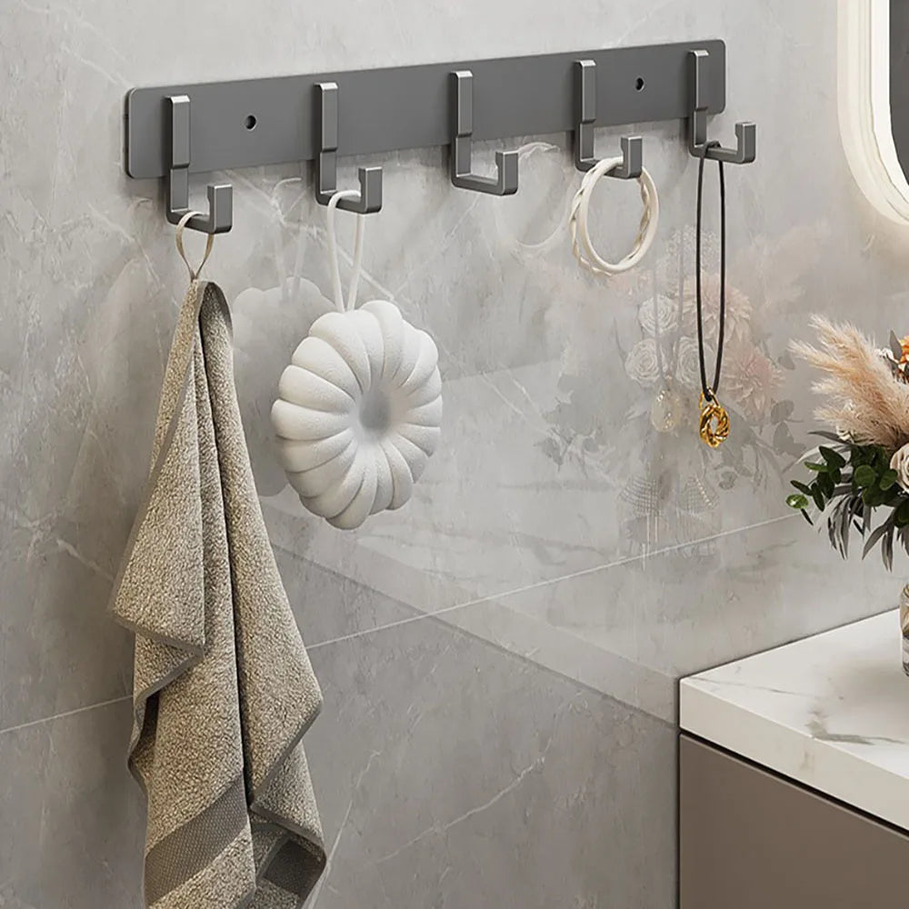 Kitchen space aluminum punch-free hooks are easy to install kitchen utensils storage - Organizer - view 5