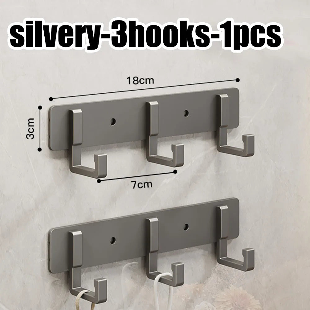 Kitchen space aluminum punch-free hooks are easy to install kitchen utensils storage - Organizer - view 7