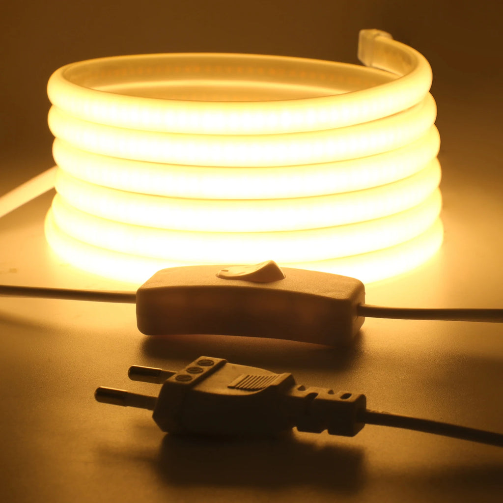 220V COB LED Strip Light 20M 40M 288LEDs/m Flexible Outdoor IP67 Waterproof CRI RA90 - LED Strip Light - view 7