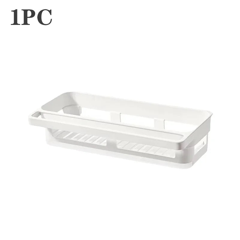 Kitchen Sink Sponge Rack Wall Mounted Home Sink Rack Sponge Towel Drainage Basket Kitchen - Cabinet Organizer - view 7