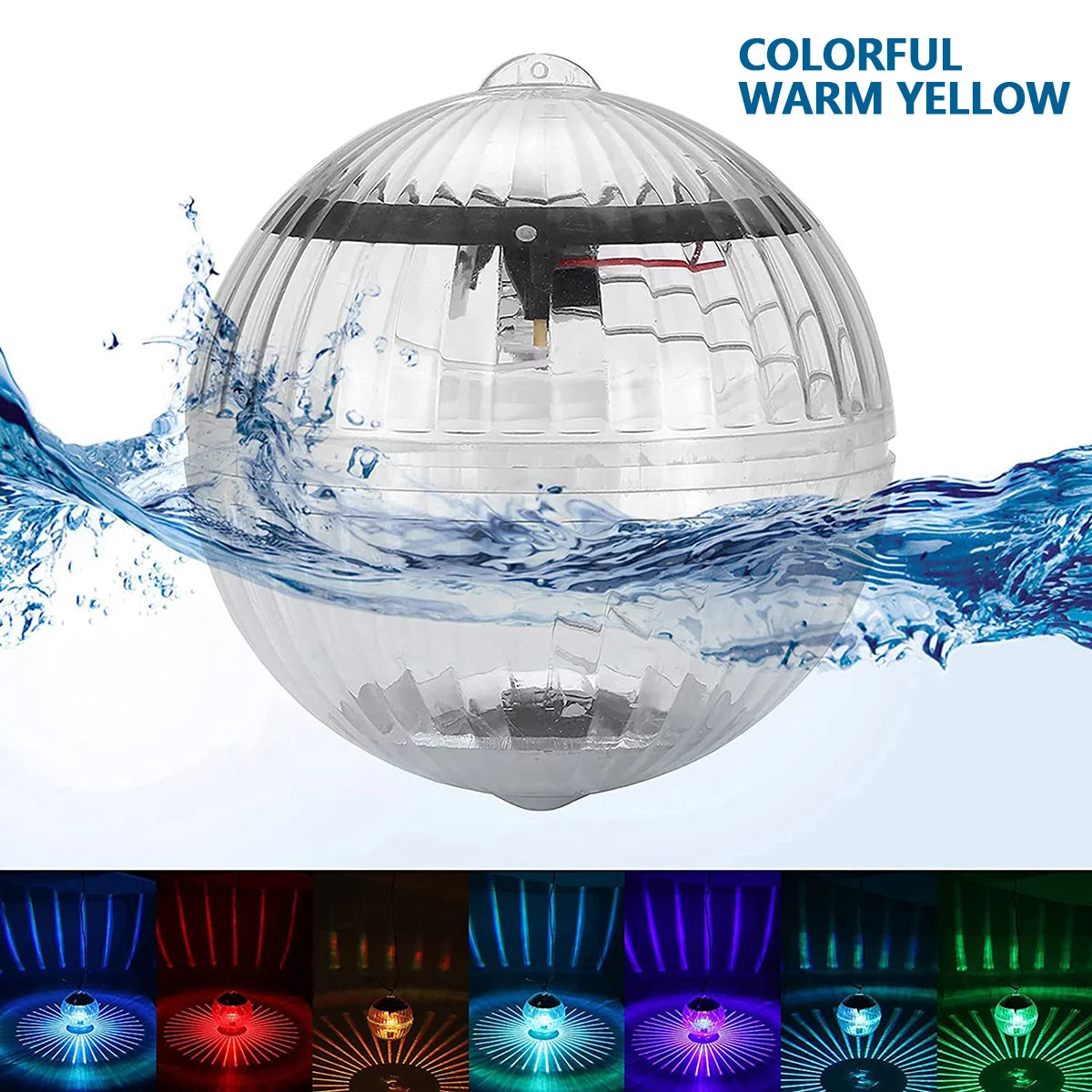 Solar Floating Light Swimming Pool Waterproof LED Solar Power Multi Color Changing - Solar Light - view 8