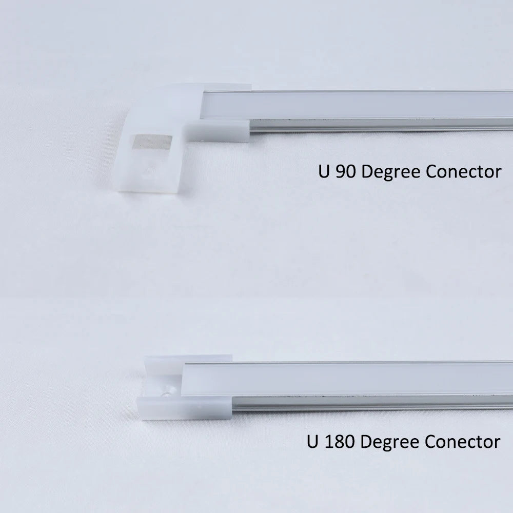 2-35Pcs/lot LED Aluminum profile 0.5m/pcs U/V/W shape Corner for 5050 2835 LED Strip Bar - LED Strip Light - view 6