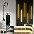 2 Switches, Penetrable Wood Hand Scan, Touch Sensor Dimmable COB LED Strip Light - LED Strip Light