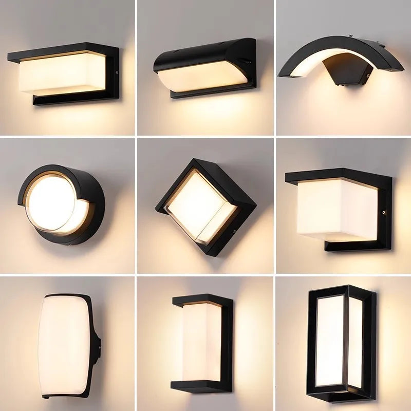 Led Outdoor Wall Light Waterproof IP65 Motion Sensor Outdoor Lighting Porch Lights - Wall Light