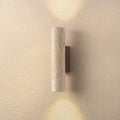 IWHD Wood Canopy LED Wall Lights Bedroom Bedside Lamp Sconce Nordic Modern Simple Yellow - Wall Light
