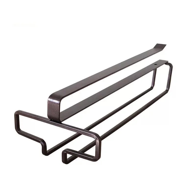 No Drilling Metal Wine Glass Holder - Stemware Rack for Under Cabinet Storage Kitchen - Cabinet Organizer - view 6