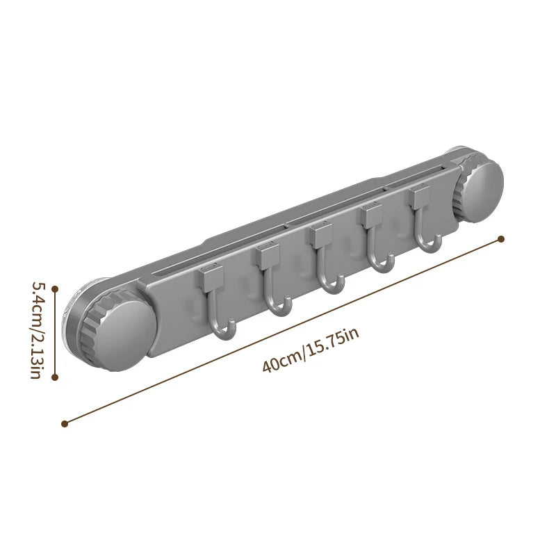 Household Kitchen Plastic Suction Cup Hook Storage Rack Wall Hanging Space Saving - Storage Shelf - view 6