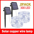 Solar LED Light Outdoor Festoon Lamp Garden Fairy Light String 1~2PC Waterproof - Solar Light