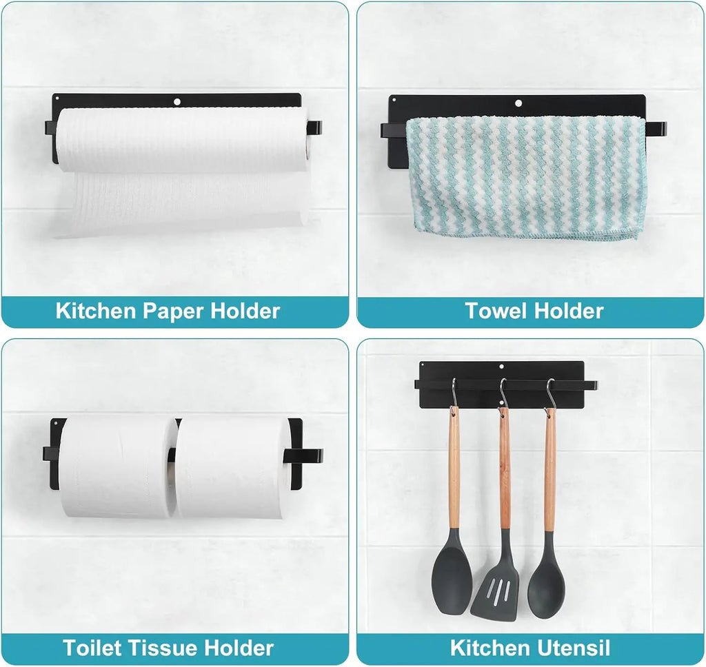 2-piece set of magnetic tissue holder, magnetic and drilled tissue holder wall - Organizer - view 2