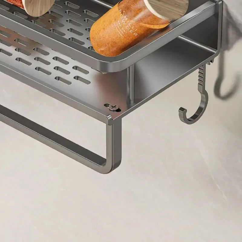 1 PC Multifunctional Kitchen Rack Spice Storage Rack Wall Mounted Kitchen Utensil - Storage Shelf - view 4