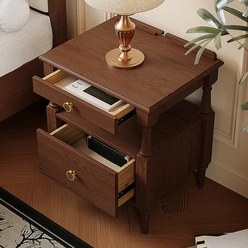 Cupboard Cabinet Pulls Solid Brass Walnut Wood Drawer Knobs Kitchen Cabinet Storage - Cabinet Organizer - view 6