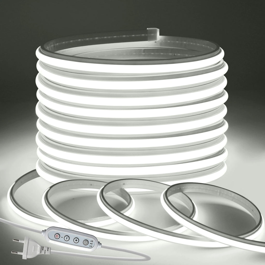 220V 240LEDs/m COB LED Strip Light 230V Dimmable RA90 Flexible IP65 FCOB Neon Tape - Kitchen Faucet - view 7