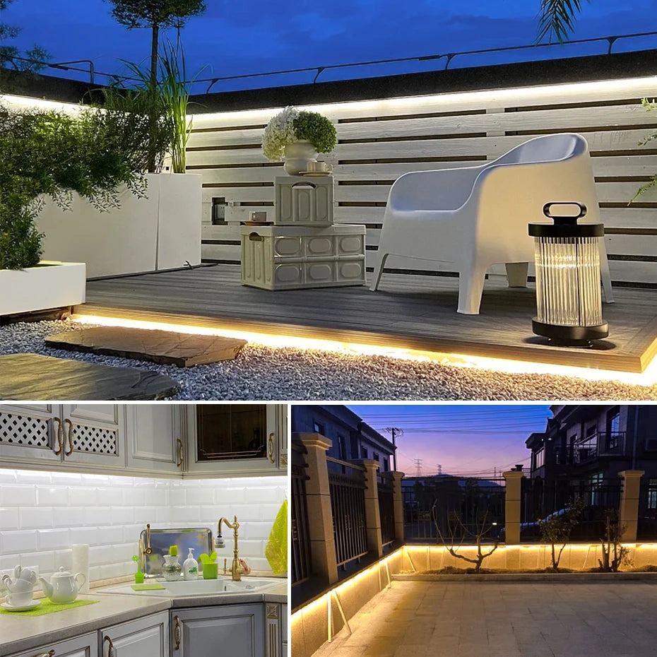 Self-adhesive 220V COB LED Strip 288LEDs/m IP65 Waterproof 1m-25m Length with Timing - LED Strip Light - view 6