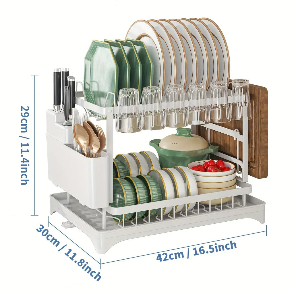Accessories For Kitchen Countertop Bowls Organizer Dish Storage Rack Fork Drying - Dish Drying Rack - view 7