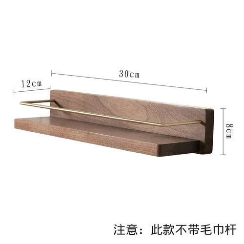 Kitchen Spice Bottle Storage Wooden Rack Multifunctional Wall Hanging Rack Kitchen - Storage Shelf - view 7