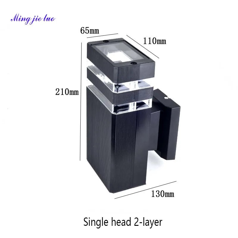 Outdoor IP65 waterproof up and down emitting LED wall lights, acrylic garden balcony porch - Wall Light - view 8