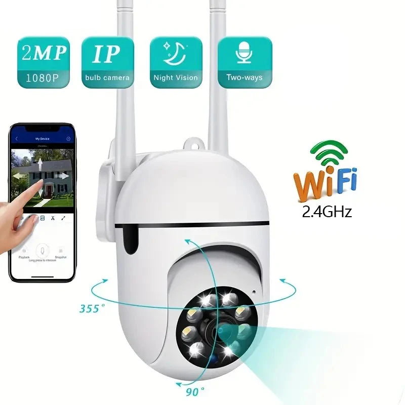 8MP Wifi IP Wireless Security Surveillance PTZ Camera 4X Zoom Cameras Tracking Two-way - Security Camera - view 8
