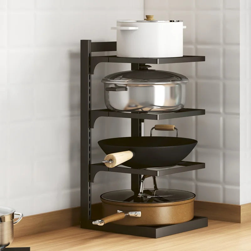 Kitchen Sink Storage Rack Multi-Layer Cooker Storage Rack For Home Stovetop Cabinets - Cabinet Organizer