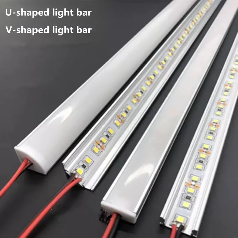 1-30 PCS LED rigid strip DC12V 50CM 20 inch SMD5730 36LEDs U/V-shaped flat LED - Home Improvement