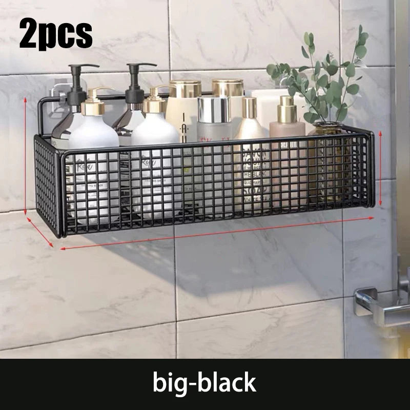 Kitchen Wall Mount Storage Rack Non Perforated Wall Mounted Storage Rack Wall Shelf Spice - Storage Shelf - view 8