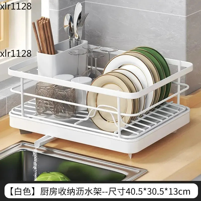 Kitchen Sink Sponge Rack Wall Mounted Home Sink Rack Sponge Towel Drainage Basket Kitchen - Cabinet Organizer - view 8