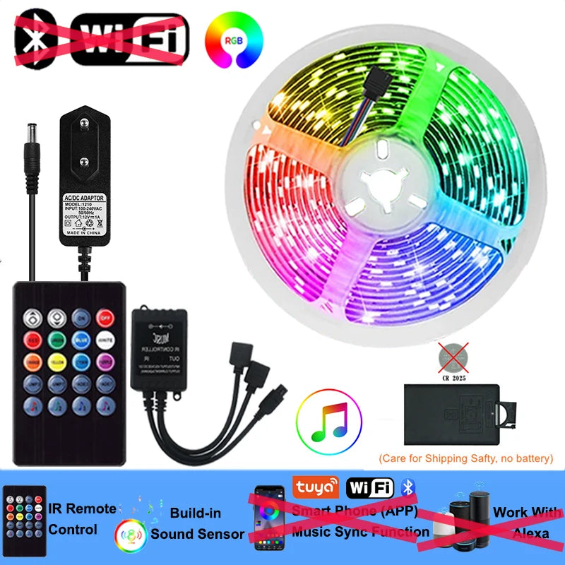 Wifi Led Strip Lights Bluetooth Music Led Tape Light 220V Alexa Led Lighting Strips - Kitchen Faucet - view 7