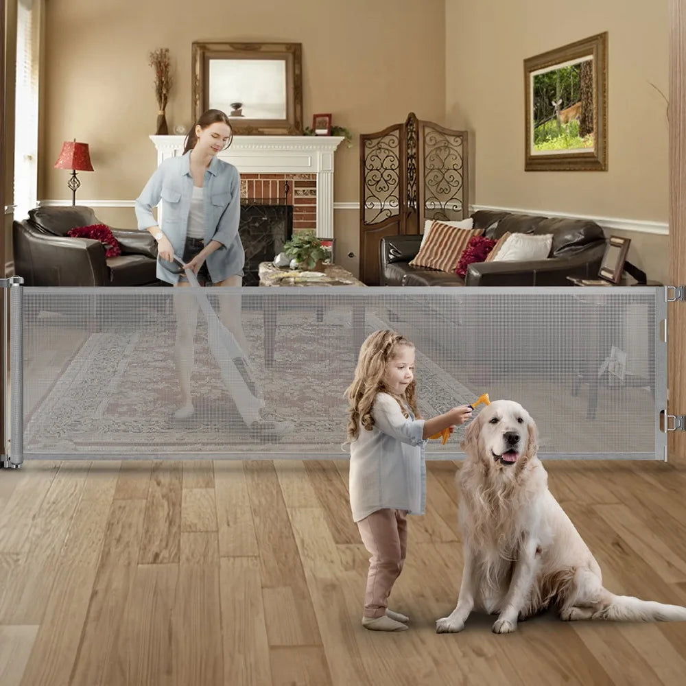 120inch Extra Wide Baby Safe Doorways Retractable Baby Gate Child Safety Gate For Doorway - Safety Gate - view 8