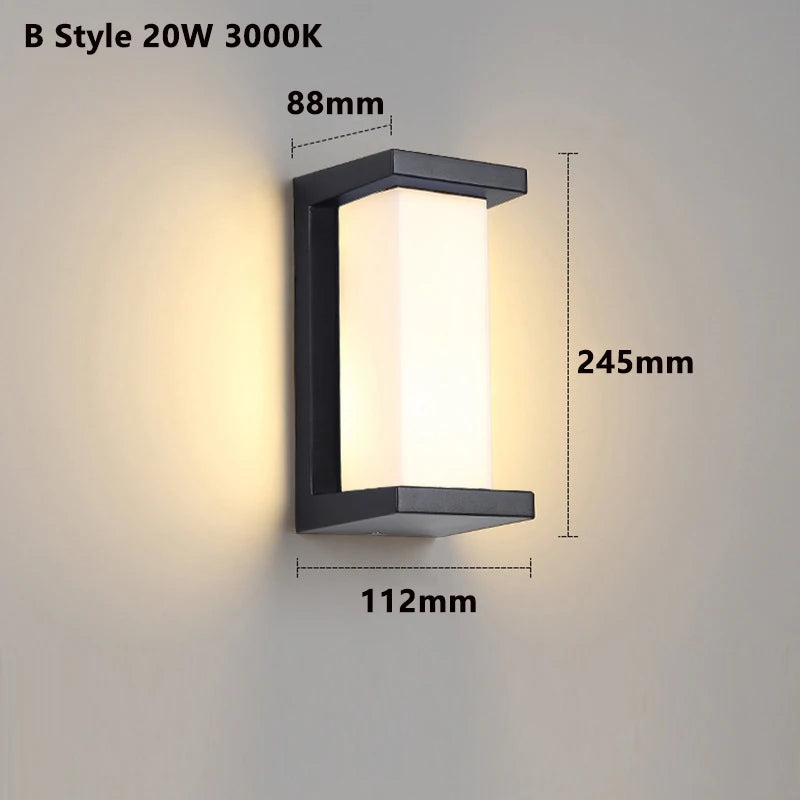 Led Outdoor Wall Light Waterproof IP65 Motion Sensor Outdoor Lighting Porch Lights - Wall Light - view 4