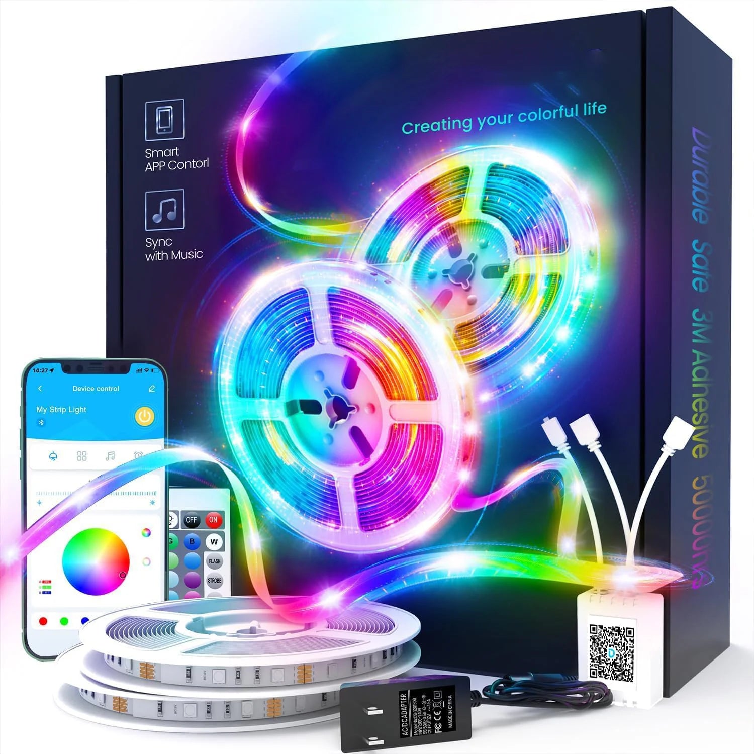 WiFi USB LED Strip Works with Alexa Tuya Smart Life 1M 5M 10M 20M - LED Strip Light
