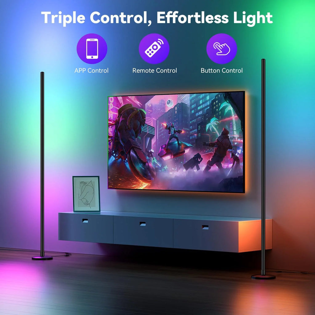 Corner Floor Lamp RGB IC Light with APP and Remote Control LED Floor Ambient - Lighting - view 5