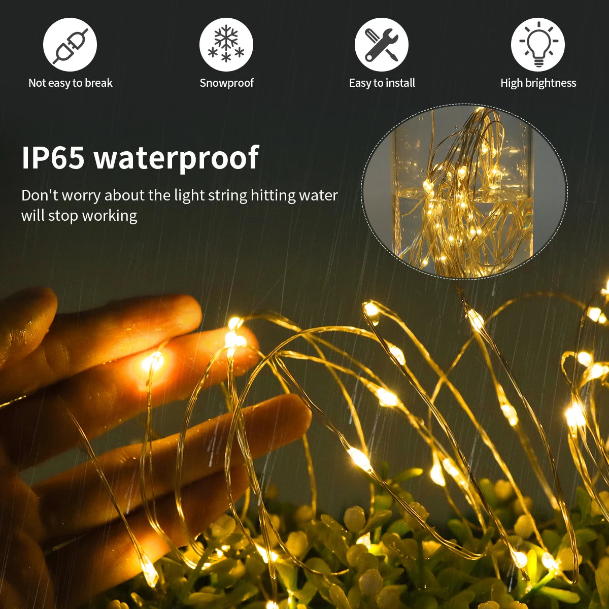 110V 220V LED Light Strip 100M Copper Wire Fairy LED String Light Waterproof Ribbon - LED Strip Light - view 4