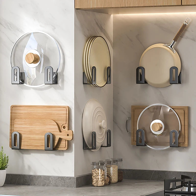 2Pcs/set Cutting Board Pot Cover Rack Sink Sponge Organizer Bathroom Multifunctional - Cabinet Organizer - view 2