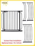 PANGDUBE Pressure Mounted Baby Gate No Drilling Safety Barrier for Stairs Door Child Dog - Safety Gate