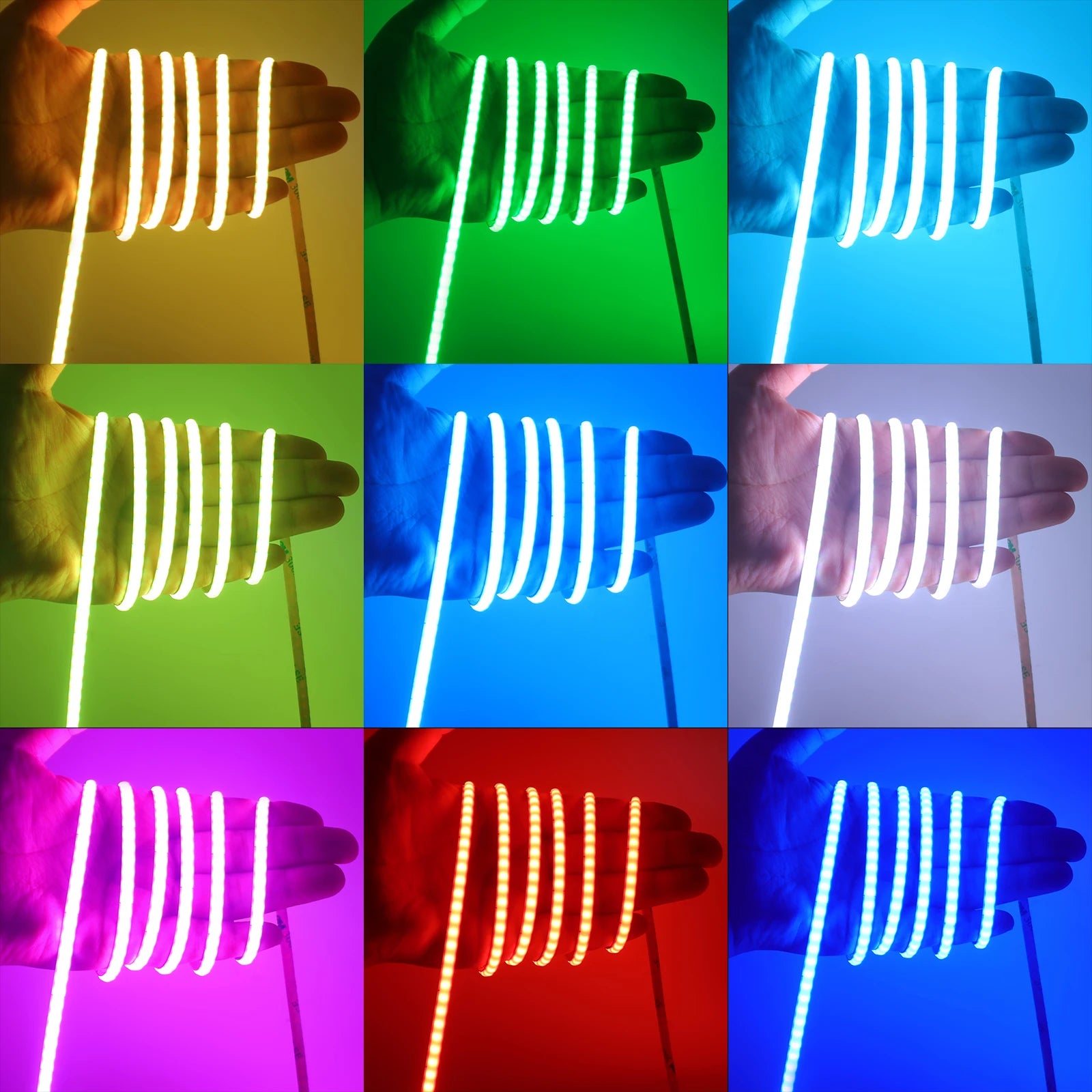 5mm RGB COB LED Strip 12V 24V 576LEDs/M RA90 RGB Colorful Led Ribbon Tape - Kitchen Faucet - view 2