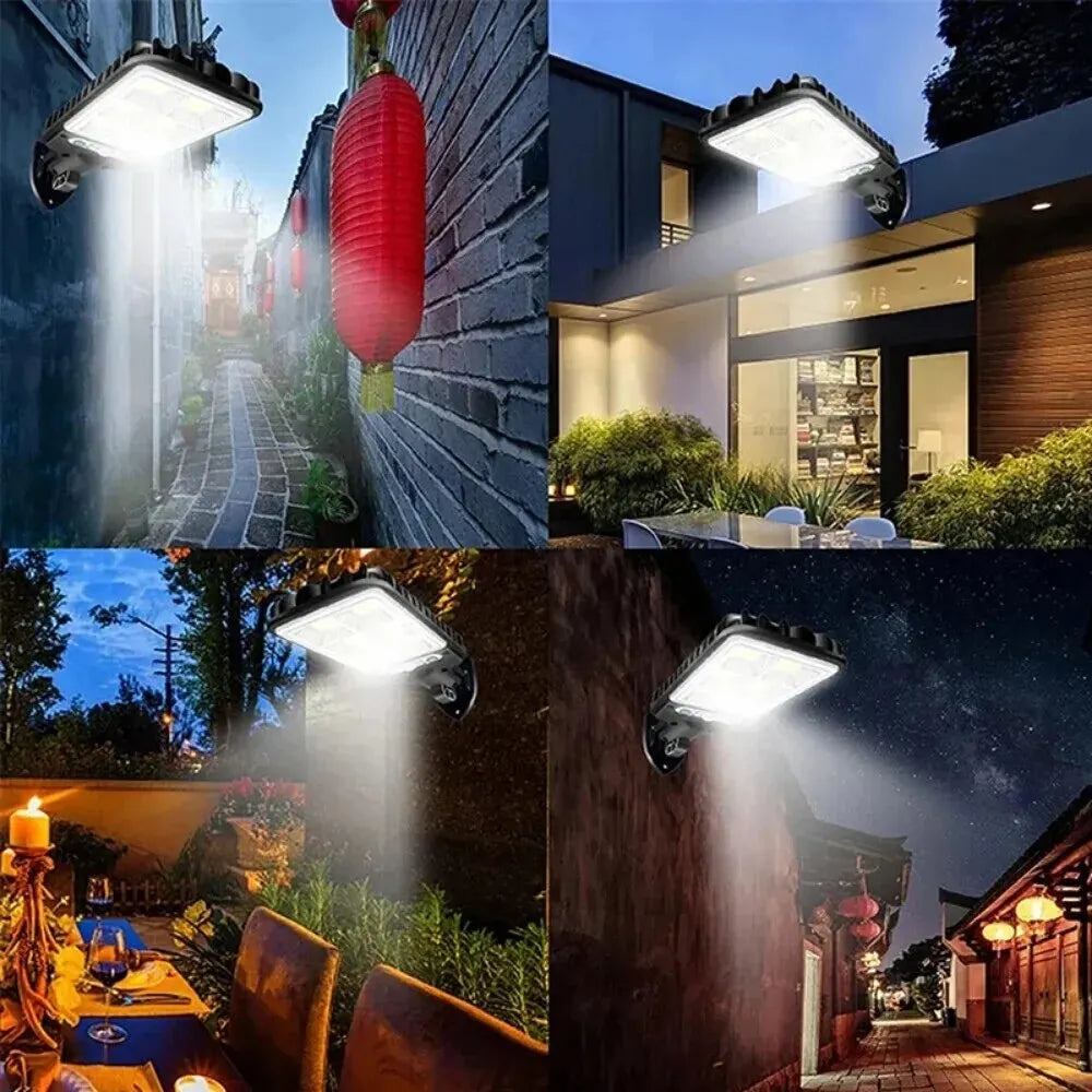 Powerful LED Solar Outdoor Led Courtyard Wall Lamp 3 Modes Human Body Induction Garden - Solar Light - view 7
