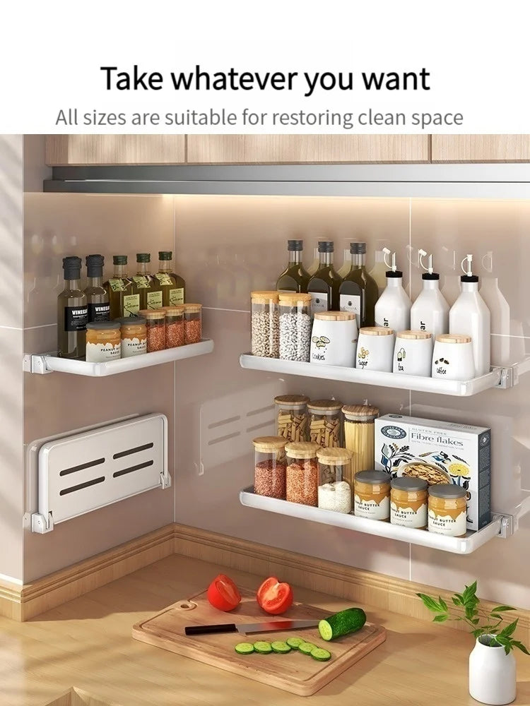 Foldable kitchen Storage Rack Fridge Organizer Storage Tray Clear Food Storage - Cabinet Organizer - view 3