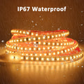 220V LED Strip Light SMD2835 120LEDs/m Waterproof Tape Lamp with EU Plug 1M 2M - Kitchen Faucet