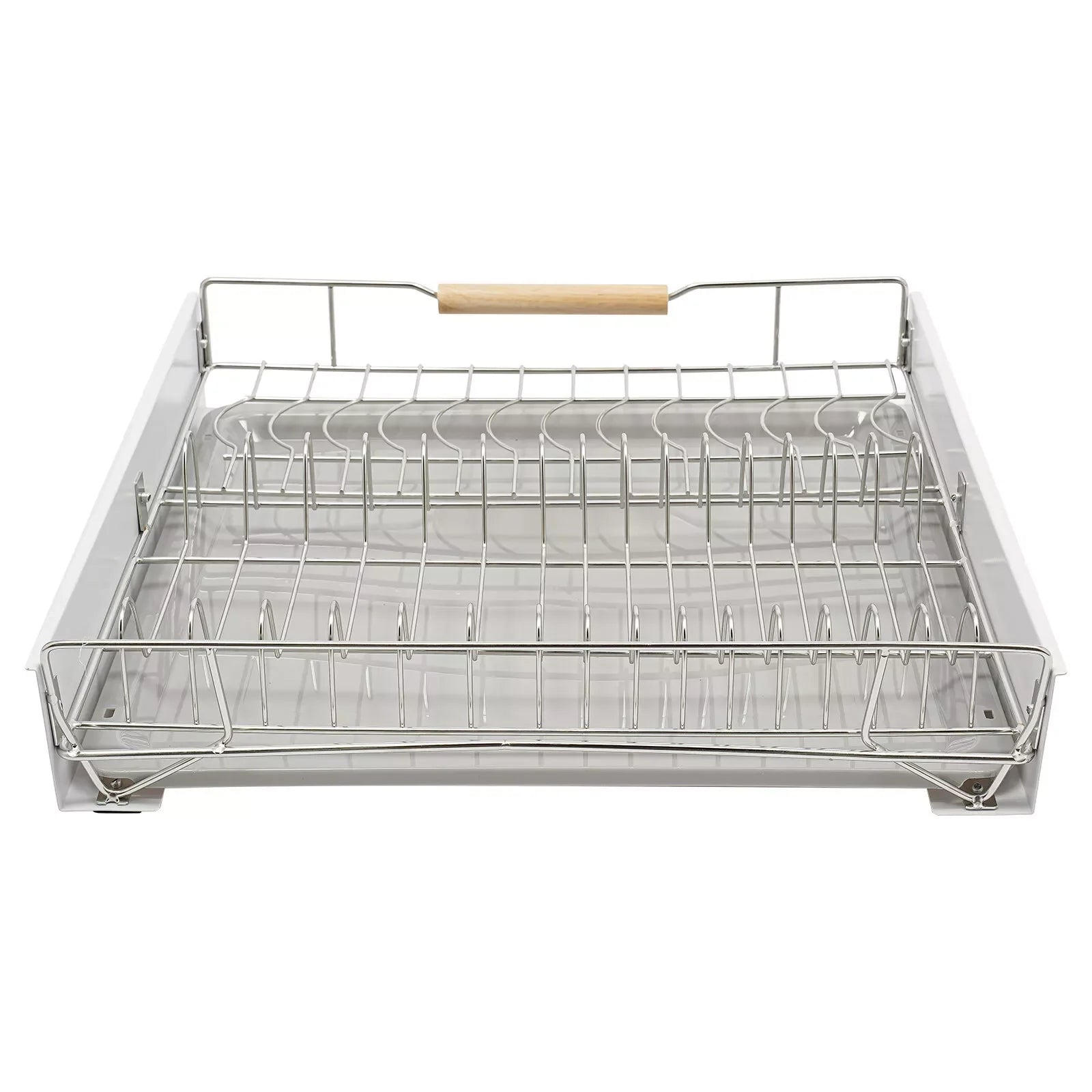 Modern Pull Out Dish Drainer Drawer Bottom-Mounted Slide Out Storage Shelf for Kitchen - Dish Drying Rack - view 3