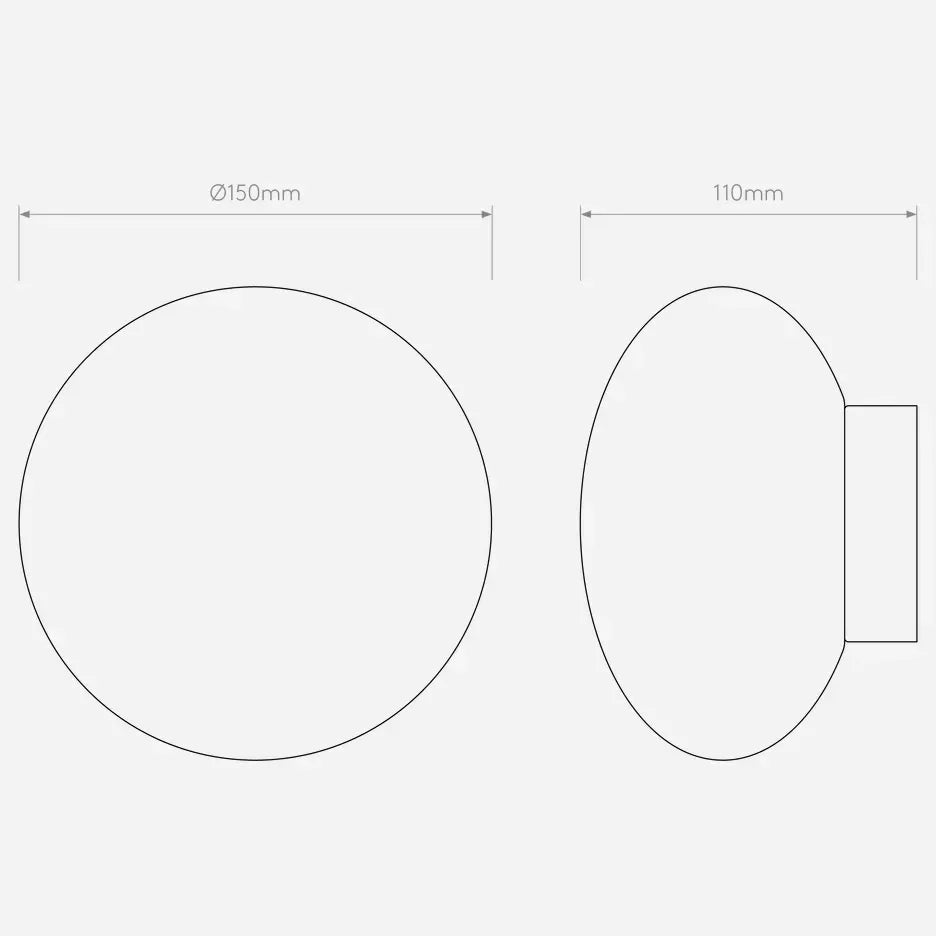 Modern White Wall Lamp Ball Glass Wall Sconce for Home Bathroom Mirror Living Room - Wall Light - view 6