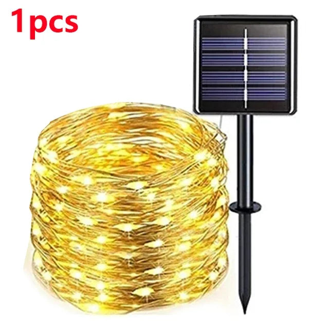 Solar LED Light Outdoor Festoon Lamp Garden Fairy Light String 1~2PC Waterproof - Solar Light - view 8