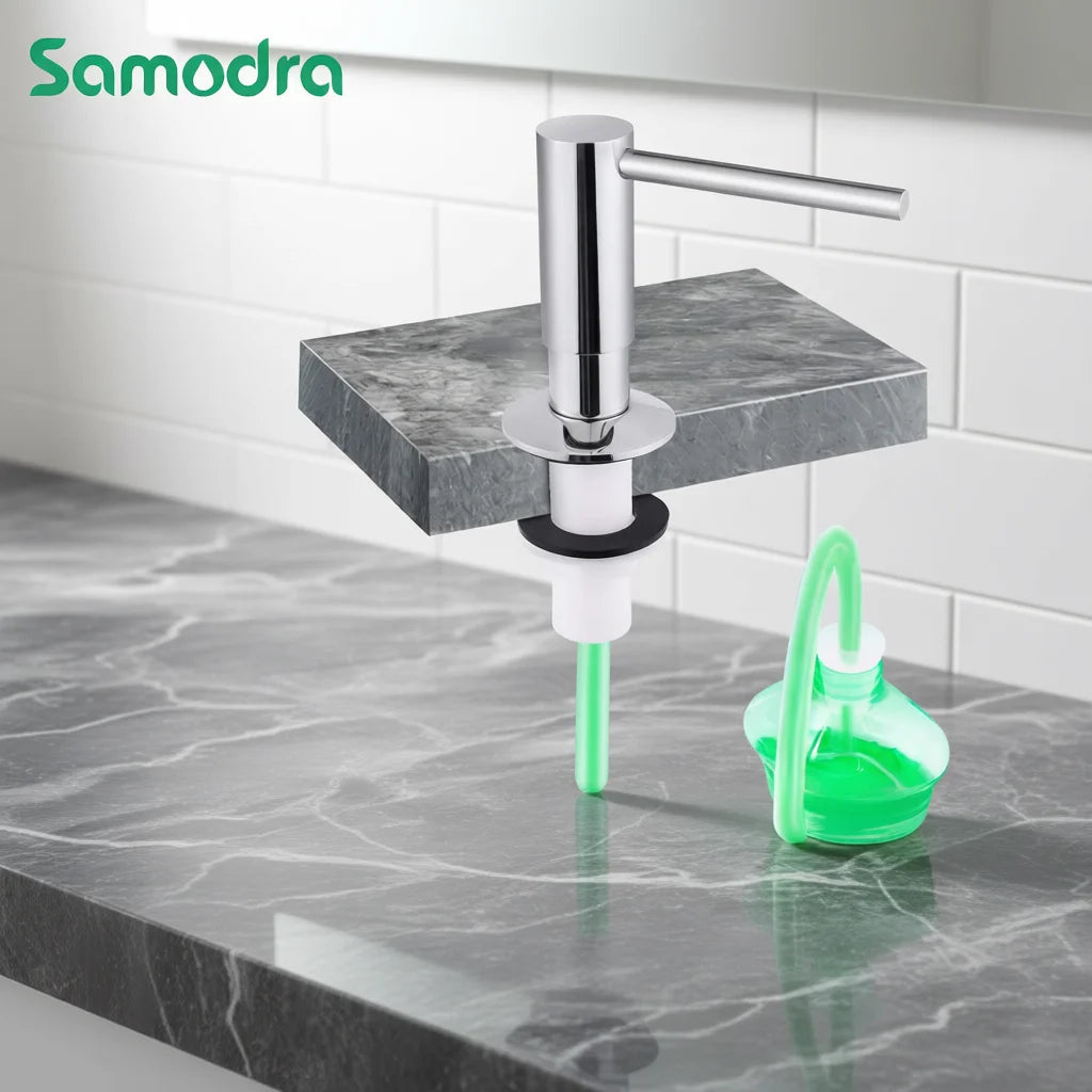 Samodra Brass Soap Dispenser Extension Tube Kit For Kitchen Accessories Bathroom Metal - Home Improvement