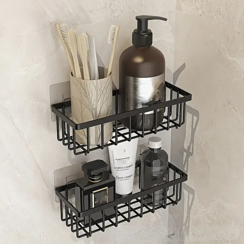 Punch-free Kitchen Sink Storage Rack Wall-mounted Spice Rack Multi-purpose Sponge - Storage Shelf - view 3