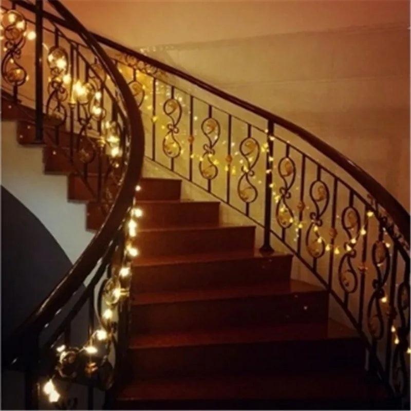 10M Ball LED String Lights Outdoor Ball Chain Lights Garland Lights Bulb Fairy Lights - Lighting - view 5