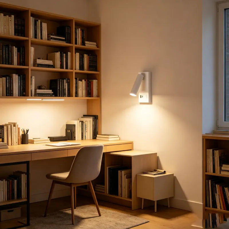Bedhead Reading Light USB+Type-C Charging Surface mounted Multi functional Rotating - Home Improvement - view 3