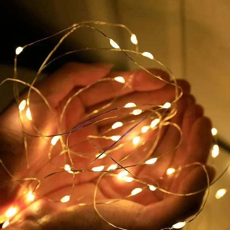 1pcs LED String Lights Atmosphere Small Colored Light USB Battery Powered Fairy Lights For - Home Improvement - view 3