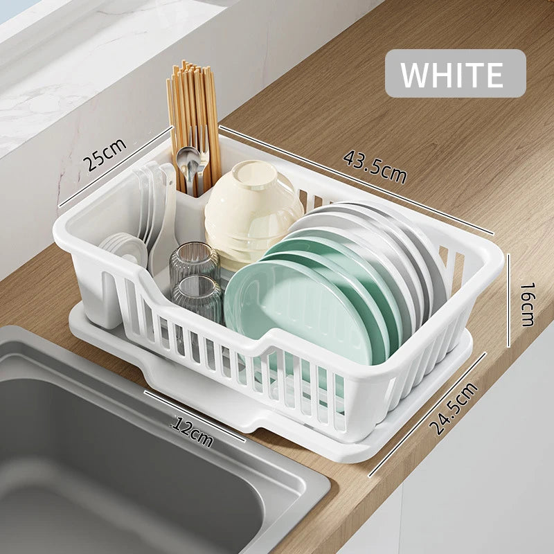 New Pull basket Kitchen cabinet 2-layer drawer Bowl Plastic Drain Basket Space Bowl Rack - Cabinet Organizer - view 8