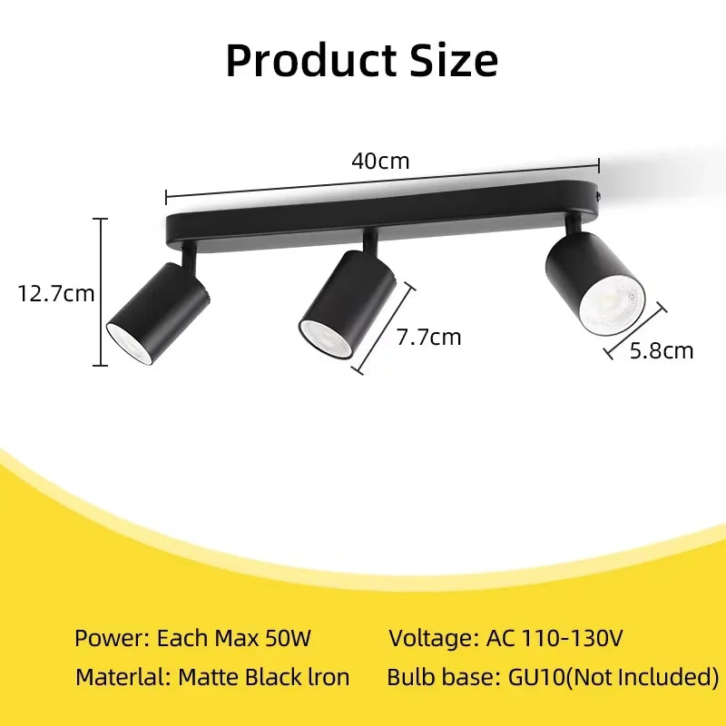 GU10 Led Spotlight Replaceable Bulb Track Light 110V 220V Led Ceiling Lighting Indoor for - LED Flood Light - view 8