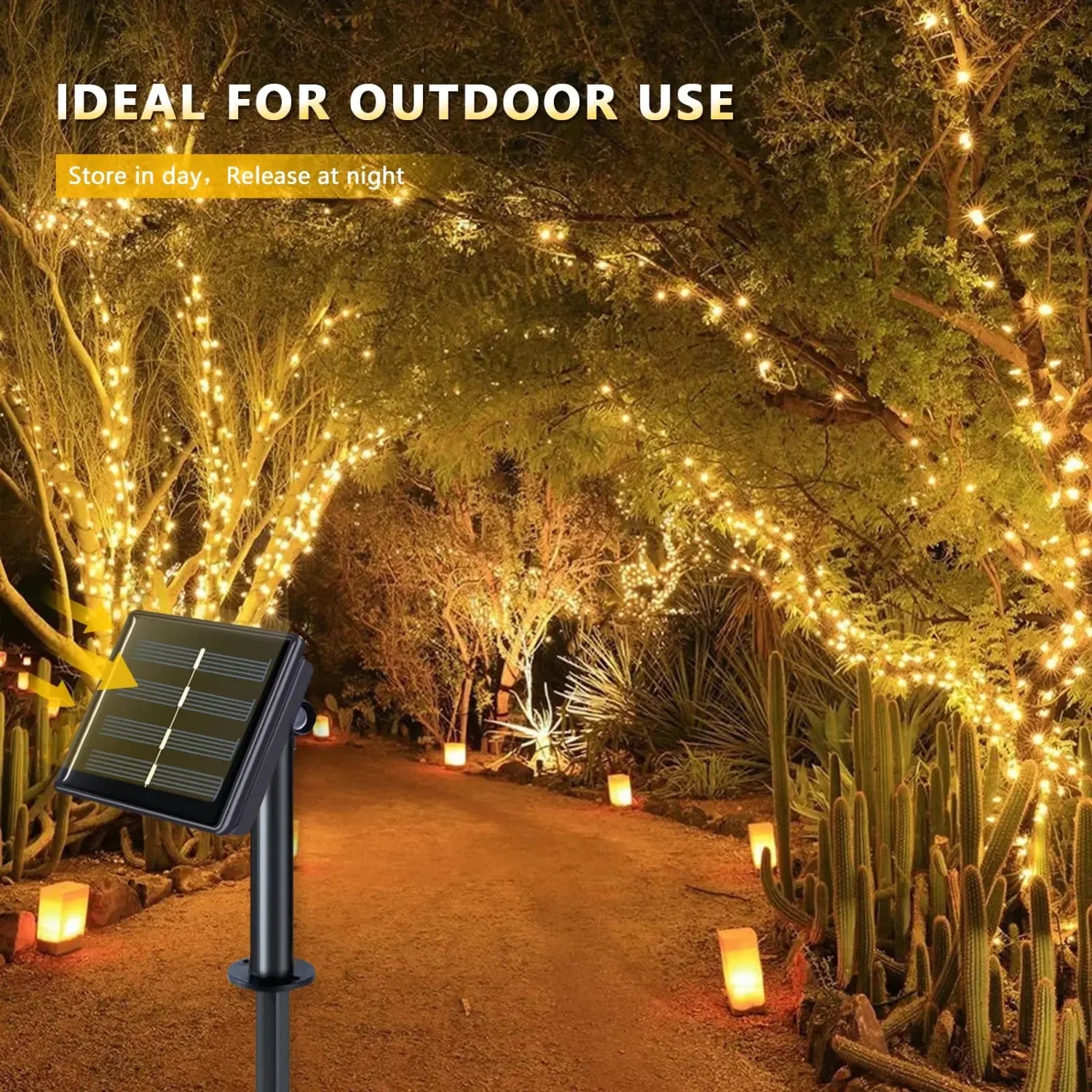 Solar LED Light Outdoor Festoon Lamp Garden Fairy Light String 1~2PC Waterproof - Solar Light - view 6