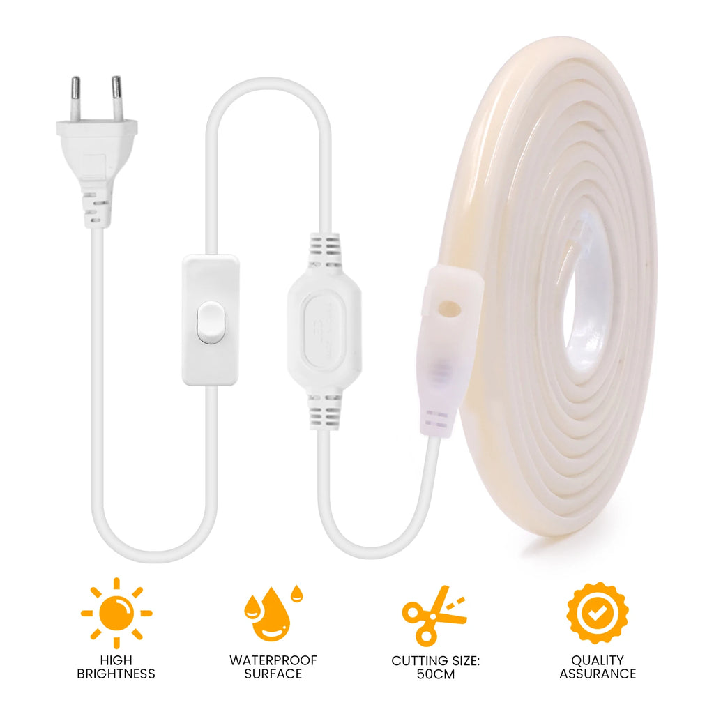 220V COB LED Strip Light 20M 40M 288LEDs/m Flexible Outdoor IP67 Waterproof CRI RA90 - LED Strip Light - view 5